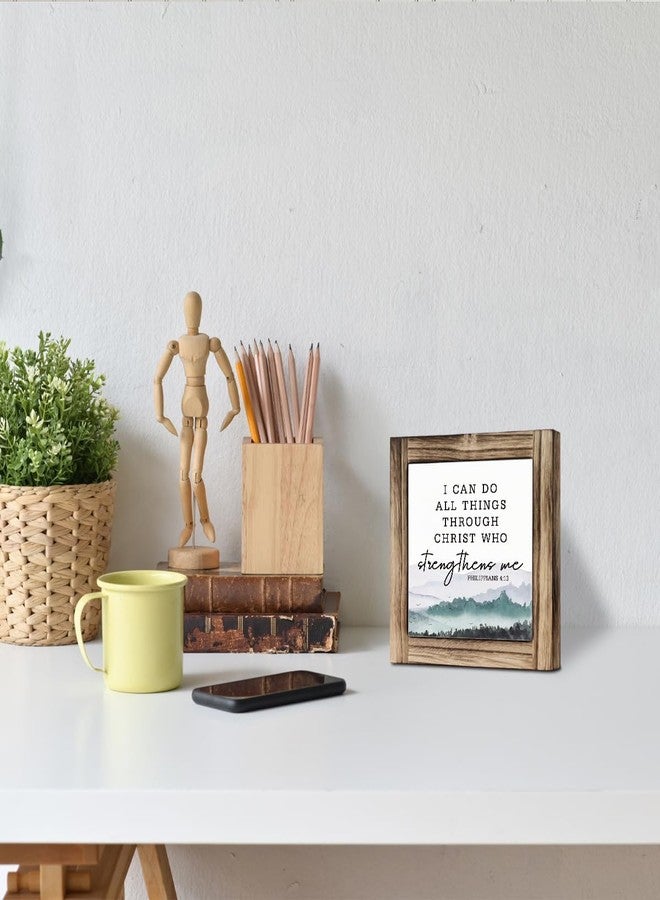 HiLus I Can Do All Things Through Christ Who Strengthens Me, Christian Decor Sign, Philippians 4:13 Scripture Sign, Decorative Plaque Box Sign, Scenery Decor, Religious Decor, Christian Home Decor - Image 5